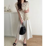 レトロ感漂うトレンド♪前後2WAYクロシェレースフレンチスリーブカットソー | Classical Elf  | 詳細画像15 