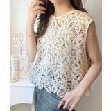 レトロ感漂うトレンド♪前後2WAYクロシェレースフレンチスリーブカットソー | Classical Elf  | 詳細画像22 