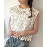 レトロ感漂うトレンド♪前後2WAYクロシェレースフレンチスリーブカットソー | Classical Elf  | 詳細画像23 