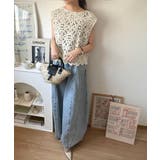 レトロ感漂うトレンド♪前後2WAYクロシェレースフレンチスリーブカットソー | Classical Elf  | 詳細画像28 