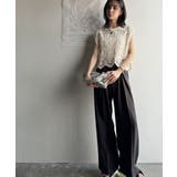 レトロ感漂うトレンド♪前後2WAYクロシェレースフレンチスリーブカットソー | Classical Elf  | 詳細画像3 