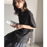 春夏に涼しさ引き立てる透け感が◎裾シアー切り替えライトダンボール半袖Tシャツ | Classical Elf | 詳細画像12