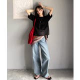春夏に涼しさ引き立てる透け感が◎裾シアー切り替えライトダンボール半袖Tシャツ | Classical Elf | 詳細画像22