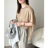 春夏に涼しさ引き立てる透け感が◎裾シアー切り替えライトダンボール半袖Tシャツ | Classical Elf | 詳細画像29