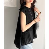 上品フェミニンに決まる。裾シアープリーツライトダンボールフレンチスリーブ風Tシャ… | Classical Elf  | 詳細画像10 