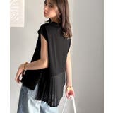 上品フェミニンに決まる。裾シアープリーツライトダンボールフレンチスリーブ風Tシャ… | Classical Elf  | 詳細画像12 