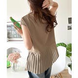 上品フェミニンに決まる。裾シアープリーツライトダンボールフレンチスリーブ風Tシャ… | Classical Elf  | 詳細画像22 