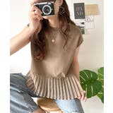 上品フェミニンに決まる。裾シアープリーツライトダンボールフレンチスリーブ風Tシャ… | Classical Elf  | 詳細画像26 