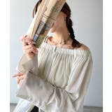 着るたび煌めきときめく。2wayオフショルチュニックギャザーシアーシャツ | Classical Elf | 詳細画像1