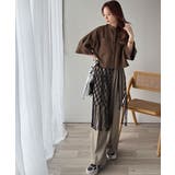 大人の上品トップス。バンドカラーワイドスリーブショート丈ストライプシャツ(半袖) | Classical Elf | 詳細画像17