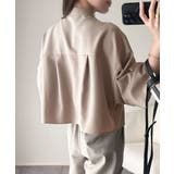 大人の上品トップス。バンドカラーワイドスリーブショート丈ストライプシャツ(半袖) | Classical Elf | 詳細画像23