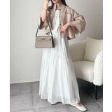 大人の上品トップス。バンドカラーワイドスリーブショート丈ストライプシャツ(半袖) | Classical Elf | 詳細画像30