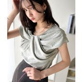 ”きれいめラフ”にこれ一択♪胸元ツイストリボンデザインTシャツ(半袖) | Classical Elf | 詳細画像13