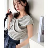 ”きれいめラフ”にこれ一択♪胸元ツイストリボンデザインTシャツ(半袖) | Classical Elf | 詳細画像16