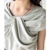 ”きれいめラフ”にこれ一択♪胸元ツイストリボンデザインTシャツ(半袖) | Classical Elf | 詳細画像25
