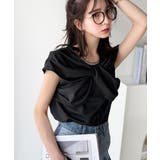 ”きれいめラフ”にこれ一択♪胸元ツイストリボンデザインTシャツ(半袖) | Classical Elf | 詳細画像2