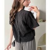 ラフに着てもサマになる!前後2wayクラッシュジャカードノーカラーブラウス(半袖… | Classical Elf | 詳細画像11