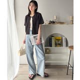 ラフに着てもサマになる!前後2wayクラッシュジャカードノーカラーブラウス(半袖… | Classical Elf | 詳細画像20