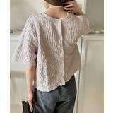 ラフに着てもサマになる!前後2wayクラッシュジャカードノーカラーブラウス(半袖… | Classical Elf | 詳細画像22