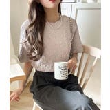 ラフに着てもサマになる!前後2wayクラッシュジャカードノーカラーブラウス(半袖… | Classical Elf | 詳細画像23