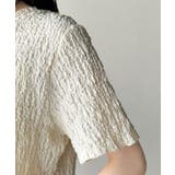 ラフに着てもサマになる!前後2wayクラッシュジャカードノーカラーブラウス(半袖… | Classical Elf | 詳細画像32