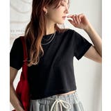 さりげなく輝くラメが主役。ラメ入りショート丈Tシャツ(半袖) | Classical Elf | 詳細画像10
