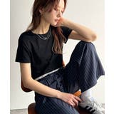 さりげなく輝くラメが主役。ラメ入りショート丈Tシャツ(半袖) | Classical Elf | 詳細画像16