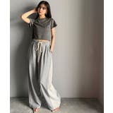 さりげなく輝くラメが主役。ラメ入りショート丈Tシャツ(半袖) | Classical Elf | 詳細画像18