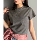 さりげなく輝くラメが主役。ラメ入りショート丈Tシャツ(半袖) | Classical Elf | 詳細画像19