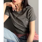 さりげなく輝くラメが主役。ラメ入りショート丈Tシャツ(半袖) | Classical Elf | 詳細画像21