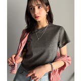 さりげなく輝くラメが主役。ラメ入りショート丈Tシャツ(半袖) | Classical Elf | 詳細画像22