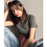 チャコール | さりげなく輝くラメが主役。ラメ入りショート丈Tシャツ(半袖) | Classical Elf