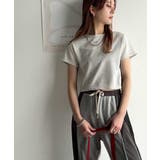 さりげなく輝くラメが主役。ラメ入りショート丈Tシャツ(半袖) | Classical Elf | 詳細画像31