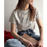 さりげなく輝くラメが主役。ラメ入りショート丈Tシャツ(半袖) | Classical Elf | 詳細画像32