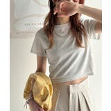 さりげなく輝くラメが主役。ラメ入りショート丈Tシャツ(半袖) | Classical Elf | 詳細画像36
