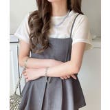 さりげなく輝くラメが主役。ラメ入りショート丈Tシャツ(半袖) | Classical Elf | 詳細画像4