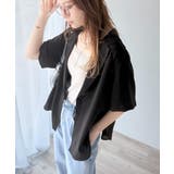 透ける、揺れる、魅せる。ヴィンテージライクシアー素材開襟シャツブラウス（半袖） | Classical Elf  | 詳細画像22 