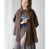 透ける、揺れる、魅せる。ヴィンテージライクシアー素材開襟シャツブラウス（半袖） | Classical Elf  | 詳細画像29 