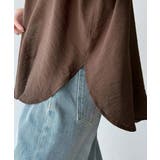 透ける、揺れる、魅せる。ヴィンテージライクシアー素材開襟シャツブラウス（半袖） | Classical Elf  | 詳細画像35 