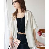 透ける、揺れる、魅せる。ヴィンテージライクシアー素材開襟シャツブラウス（半袖） | Classical Elf  | 詳細画像3 