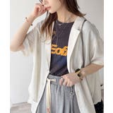 透ける、揺れる、魅せる。ヴィンテージライクシアー素材開襟シャツブラウス（半袖） | Classical Elf  | 詳細画像6 