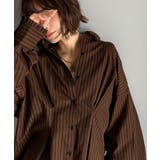 甘さ控えめの好バランス◎ウエストタック袖フリルビッグ長袖シャツ | Classical Elf | 詳細画像22