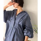 甘さ控えめの好バランス◎ウエストタック袖フリルビッグ長袖シャツ（無地 チェック柄… | Classical Elf  | 詳細画像35 