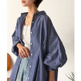 甘さ控えめの好バランス◎ウエストタック袖フリルビッグ長袖シャツ（無地 チェック柄… | Classical Elf  | 詳細画像39 