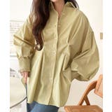 甘さ控えめの好バランス◎ウエストタック袖フリルビッグ長袖シャツ（無地 チェック柄… | Classical Elf  | 詳細画像44 