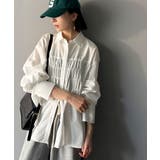 立体感を纏う。シャーリングビスチェ風ロングカフスビッグシャツ(長袖) | Classical Elf | 詳細画像5