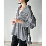 立体感を纏う。シャーリングビスチェ風ロングカフスビッグシャツ(長袖) | Classical Elf | 詳細画像11