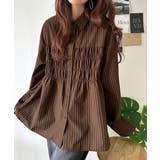 立体感を纏う。シャーリングビスチェ風ロングカフスビッグシャツ(長袖) | Classical Elf | 詳細画像27