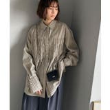 立体感を纏う。シャーリングビスチェ風ロングカフスビッグシャツ(長袖) | Classical Elf | 詳細画像32