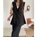 夏コーデを格上げ♪比翼デザイン麻調ペプラムジレベスト | Classical Elf | 詳細画像6